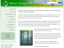 Tablet Screenshot of naturaltherapyinfo.com